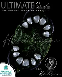 Visible dental improvements through advanced treatment shown in patient image timeline